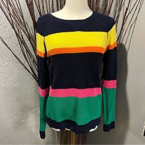 🌺RALPH LAUREN JEANS CO. STRIPPED WAFFLE KNIT LONG SLEEVE TOP SIZE XS🌺